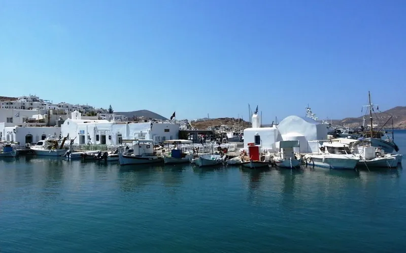Naoussa harbour in Paros