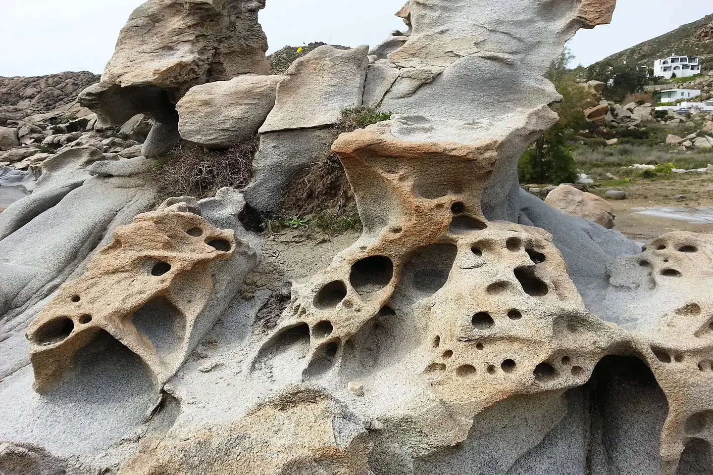 Granite rock formations at Kolymbithres