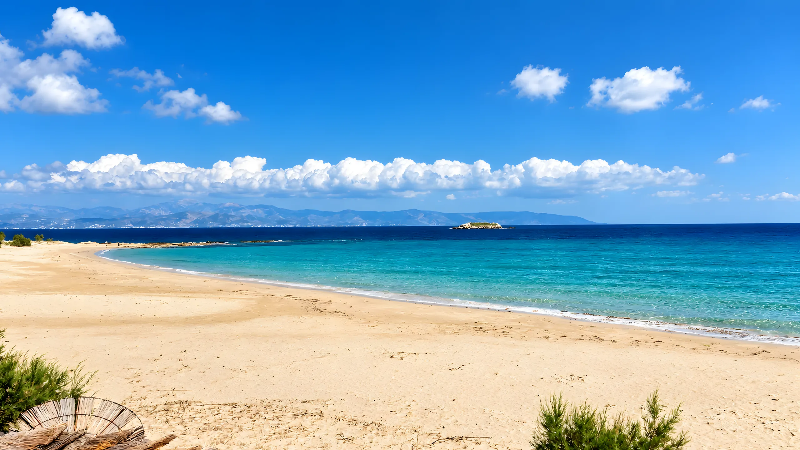 Paros beach view