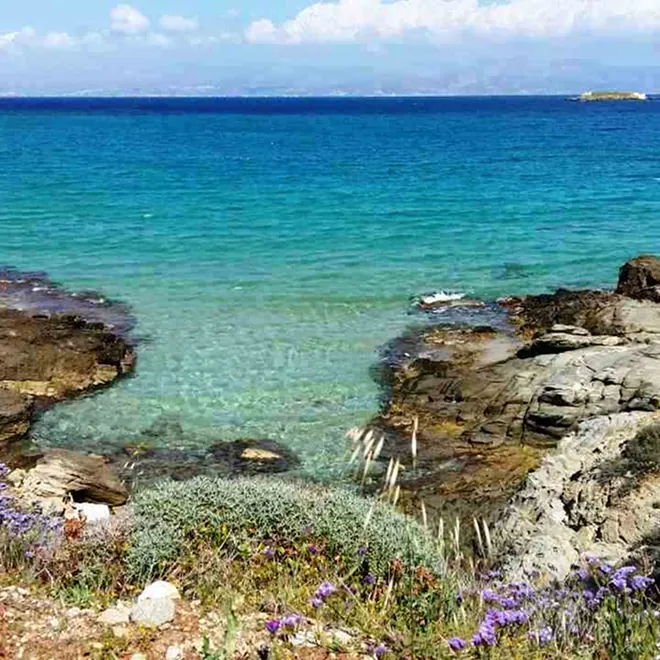Clear water near Piso Livadi